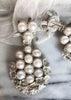 Versailles Silver White Pearls Earrings