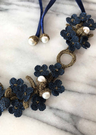Chenonceau Night Blue Necklace