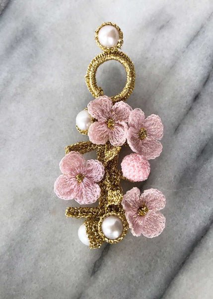 Luxembourg Gold/Pink Earrings