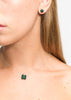 Atelier Godolé one flower necklace green sterling silver
