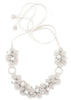 Atelier Godolé Chenonceau silver necklace in pearls and flowers