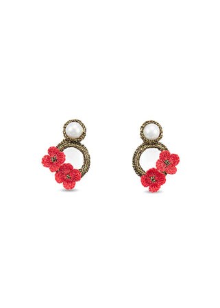 Amboise Flower Pearl Earrings