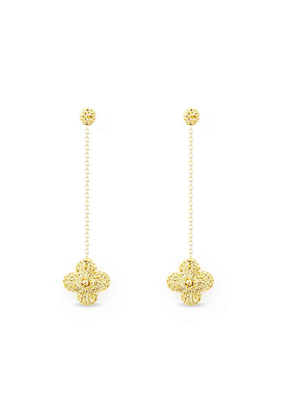 Atelier Godolé earrings flowers gold